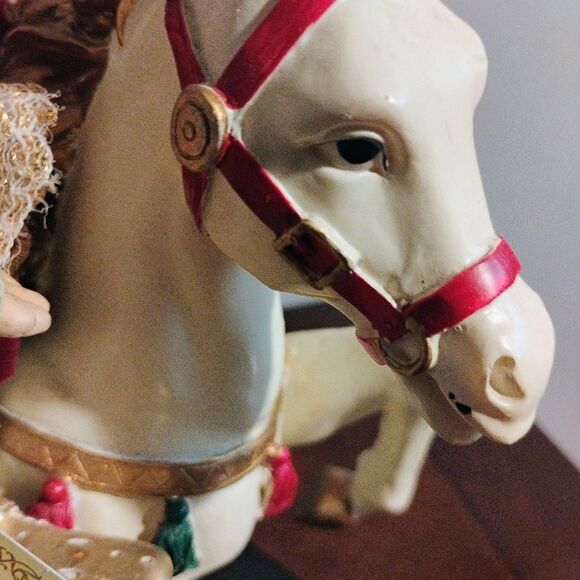 Collectors Choice Porcelain Doll On Carasel Horse - Picture 8 of 9
